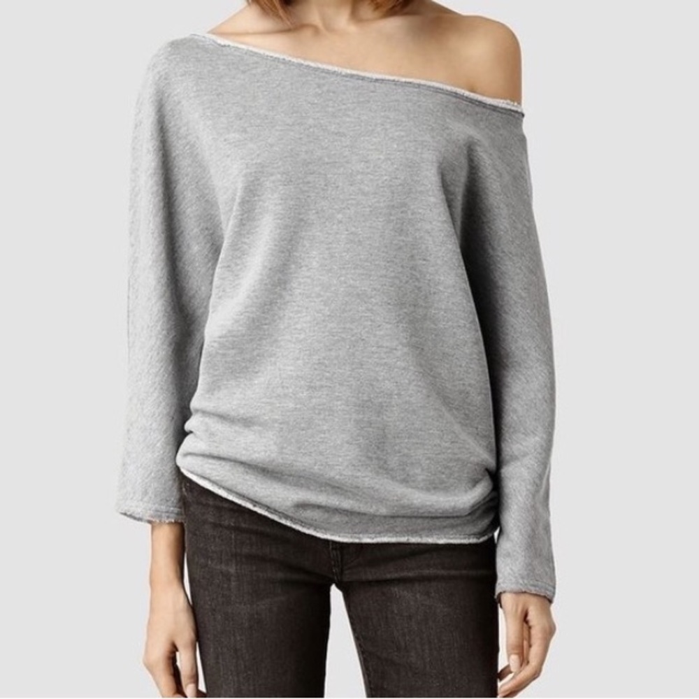 All Saints Black “Ren Sweat” Sweatshirt